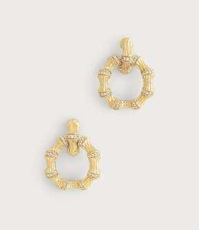Bamboo Double Hoop Earrings
