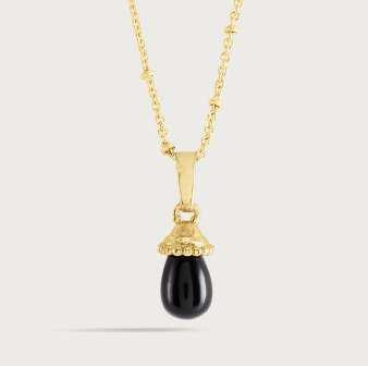 Forza Stone Drop Charm - Black Onyx