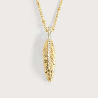 Feather Small Pendant Necklace