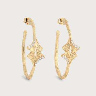 Ginkgo Leaf Hoops