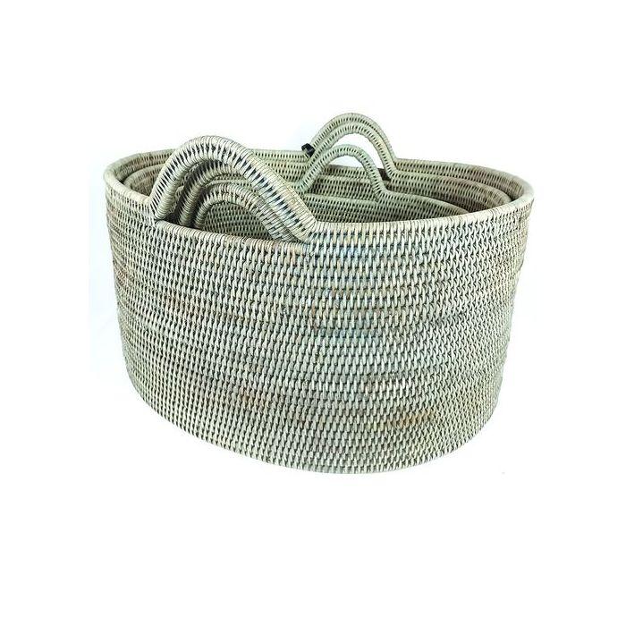 Oval Baskets with handles (3)