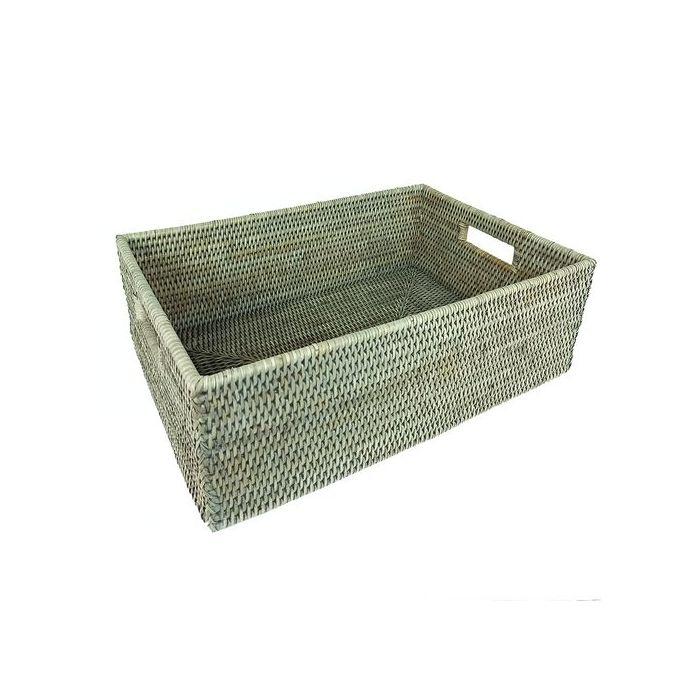 Rectangular basket with...