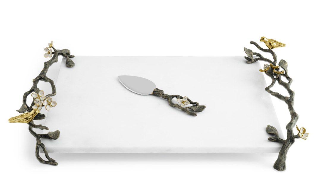 Lovebirds Cheeseboard with Knife