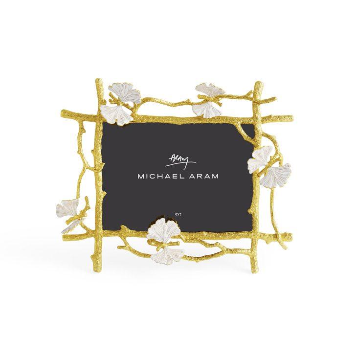 Butterfly Ginkgo Gold 4 x 6 Frame