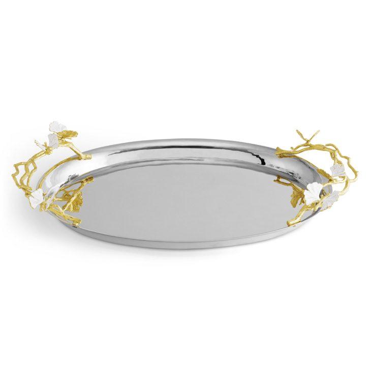 Butterfly Ginkgo Gold Large Tray
