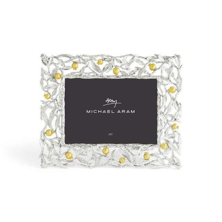 Pomegranate Silver & Gold Easel Frame