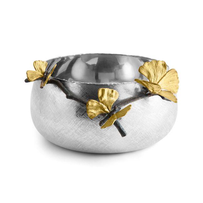 Butterfly Ginkgo Serving Bowl