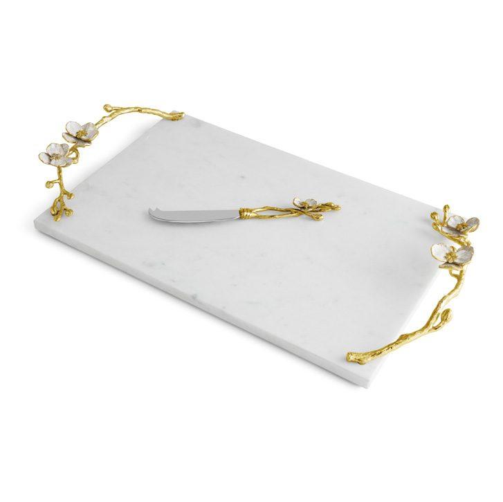 Orchid Large Chesseboard w/ Knife