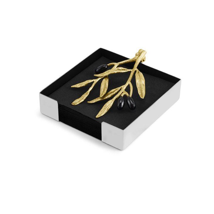 Olive Branch Cocktail Napkin Holder