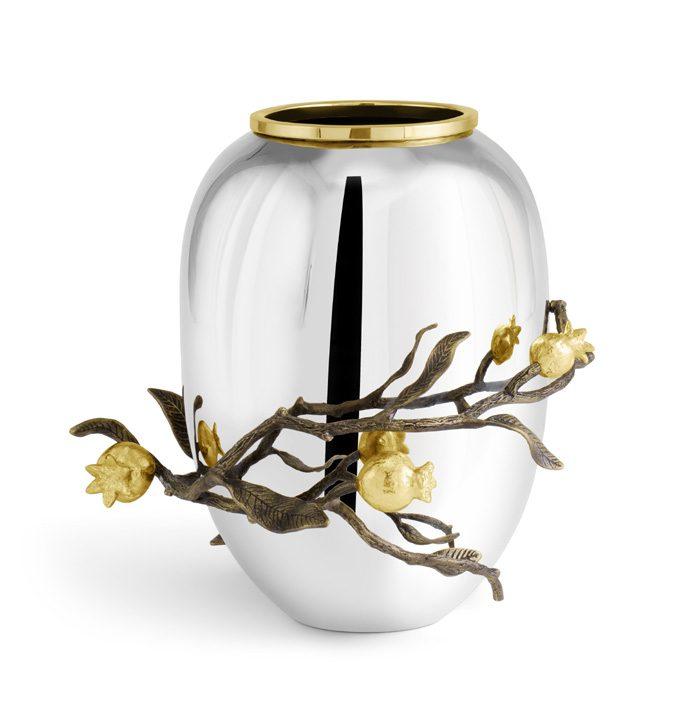 Brass Pomegranate Medium Vase