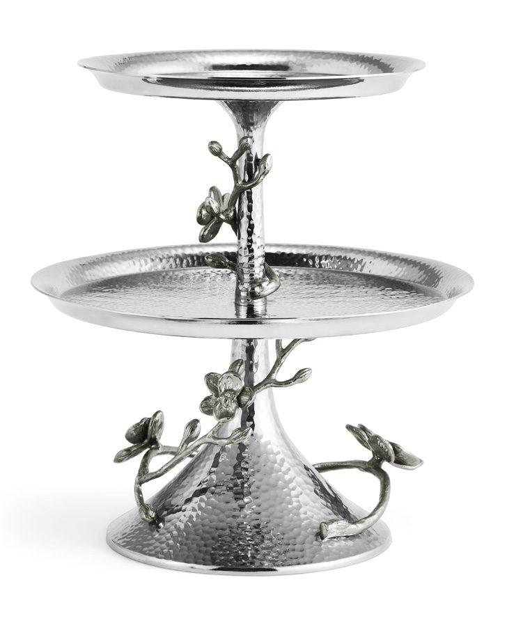 White Orchid 2-Tier Etagere