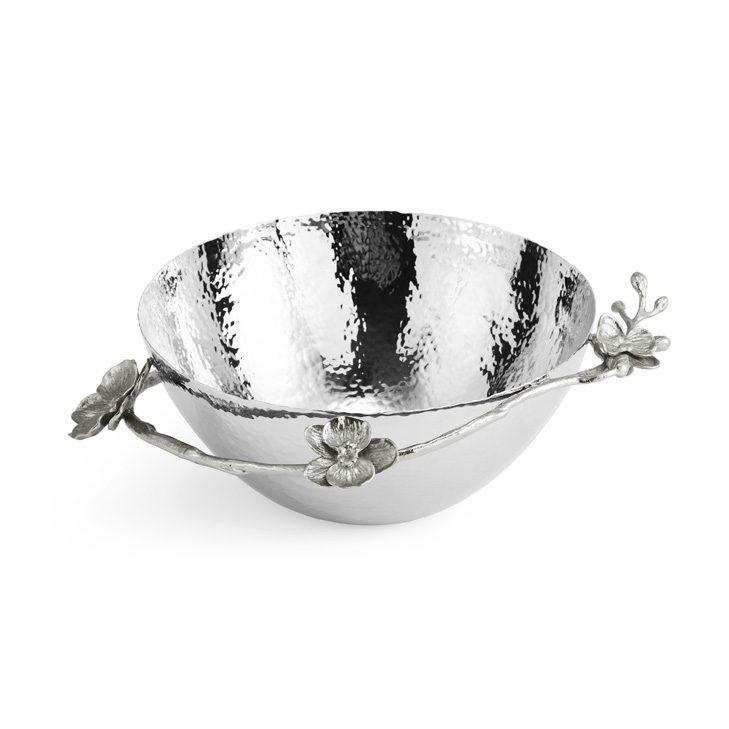 White Orchid Nut Dish
