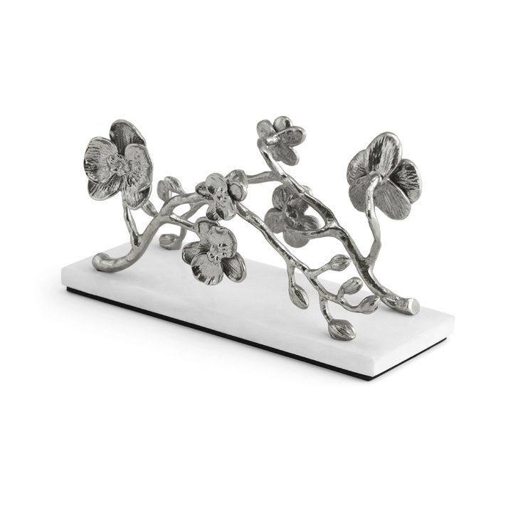 White Orchid Vertical Napkin Holder