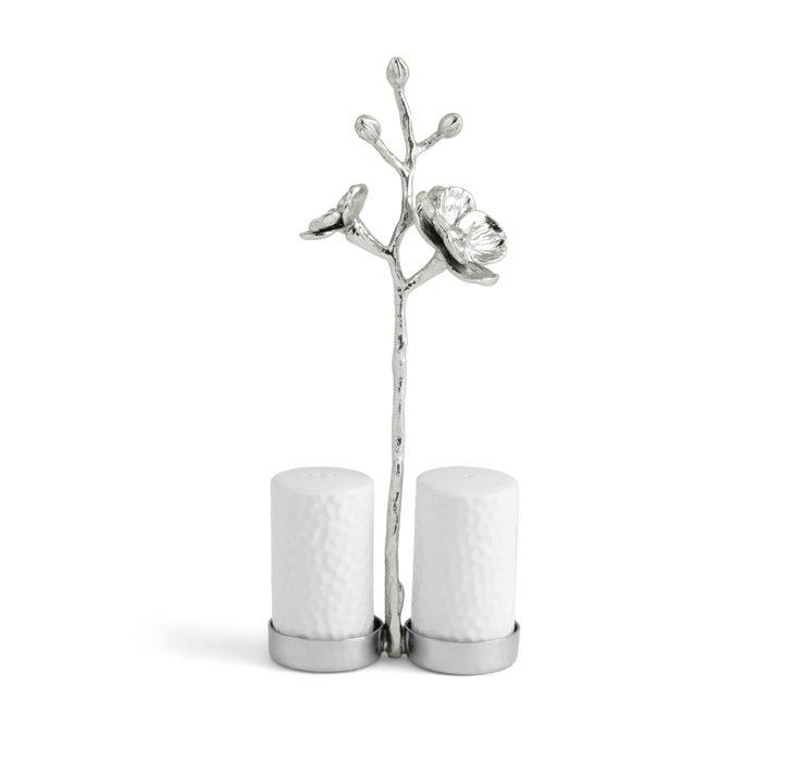 White Orchid Salt & Pepper Set