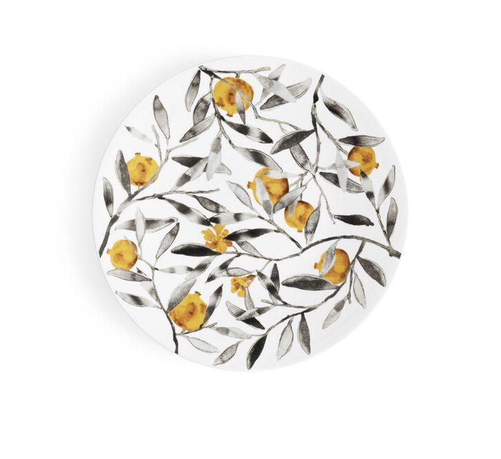 Porcelain Pomegranate Dinner Plate