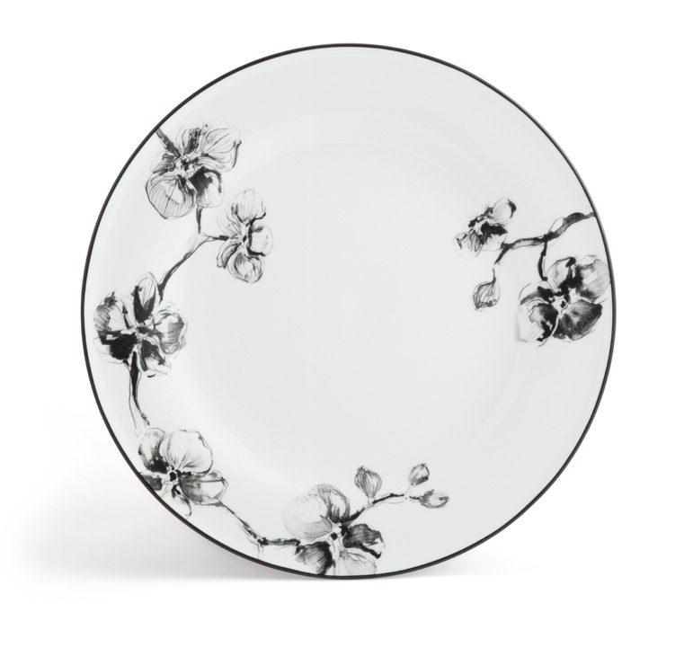 Black Orchid Dinner Plate