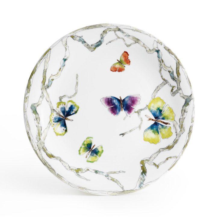 Porcelain Butterfly Ginkgo Dinner Plate