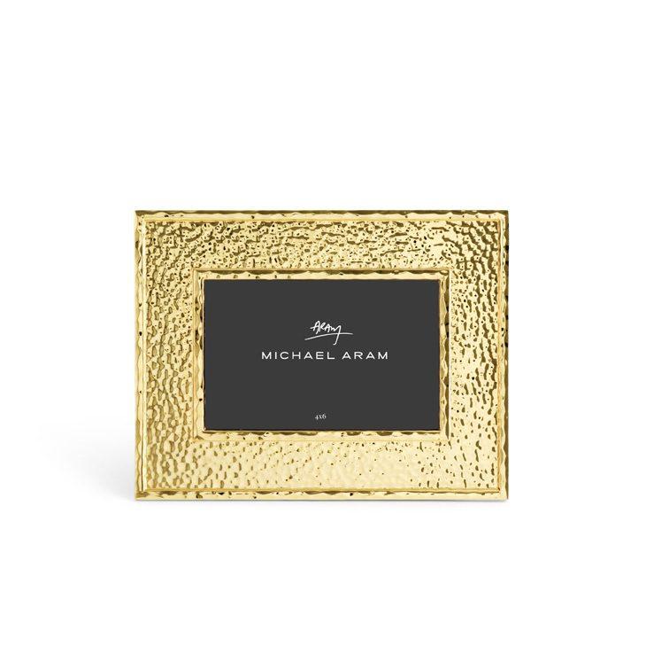 Glass Hammertone Frame 4x6 Gold