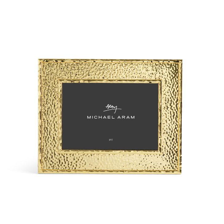Glass Hammertone Frame 5 X 7 Gold