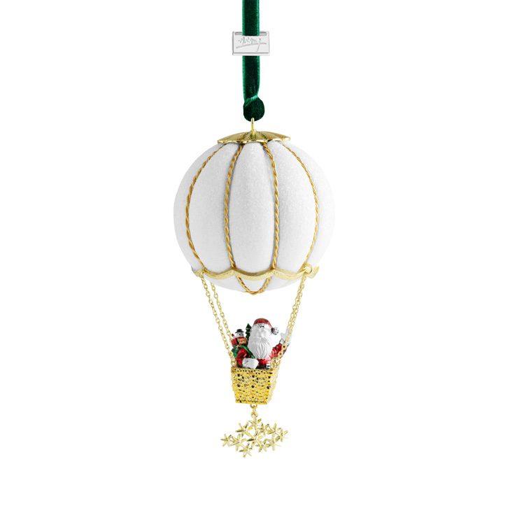 Glitter Santa in Balloon Ornament