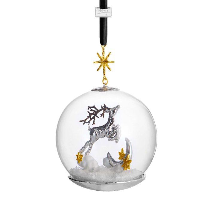 Manger Snow Globe Ornament