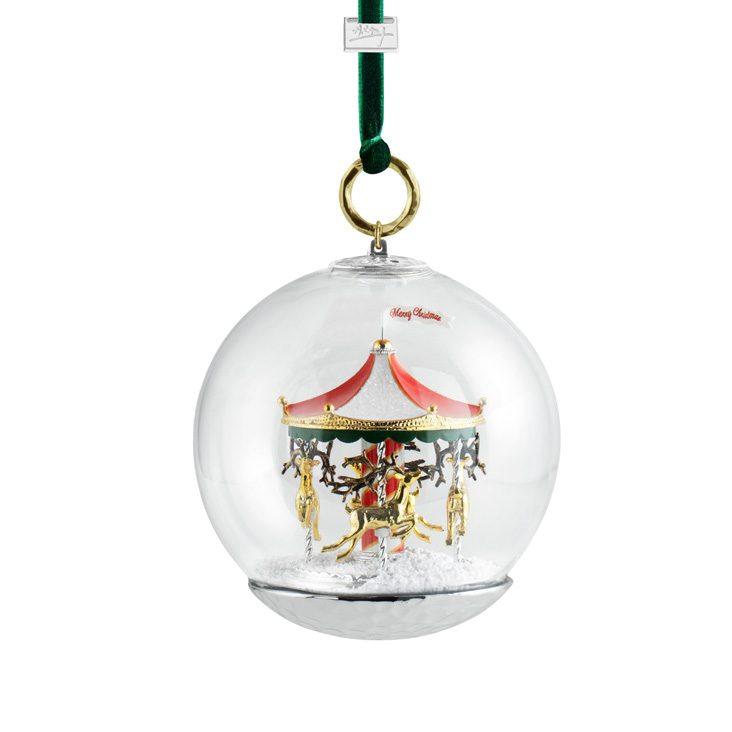 Glittered Hand Paint Snowman Snow Globe Ornament