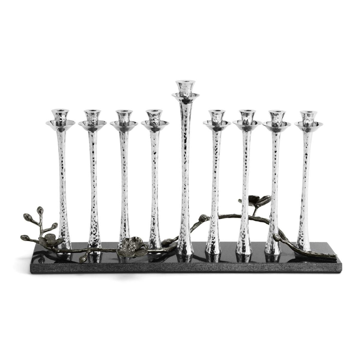 Black Orchid Menorah