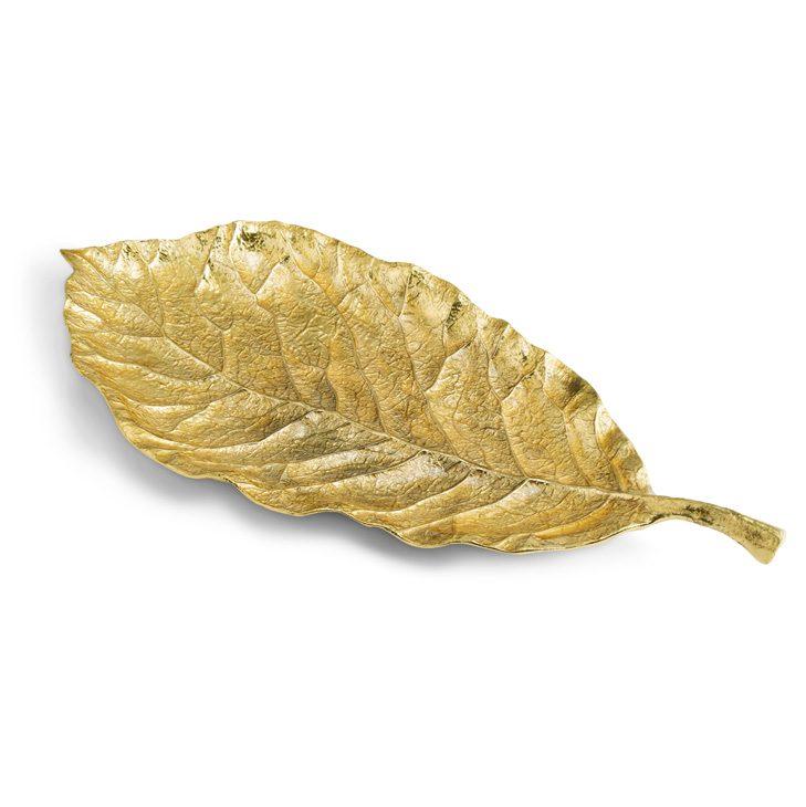 Clear Enamel New Leaves Magnolia Medium Platter