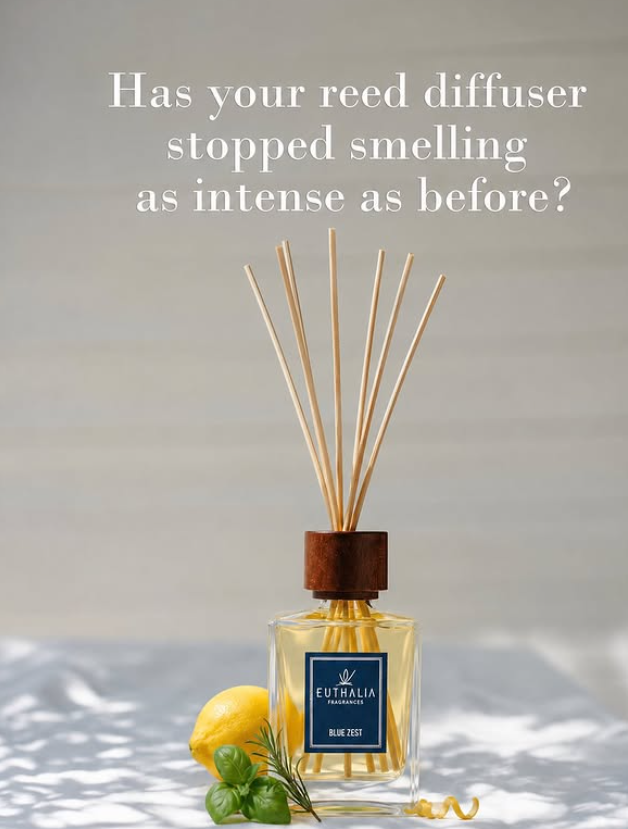Has your reed diffuser stopped smelling as intense as before?