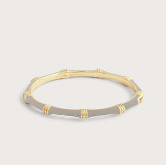 6cm W Bamboo Enameled Bangle Atlantic Navy Blue