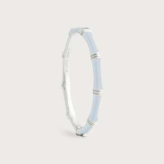 6cm W Bamboo Enameled Bangle Taupe