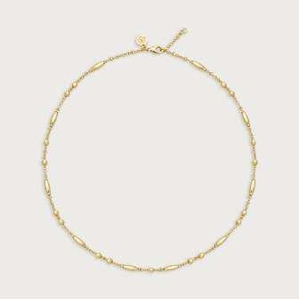 Milos Beaded Necklace - Lilac