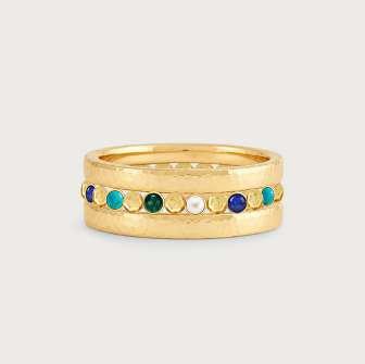 K GOLD PLATED BRASS RING SIZE: 5, 6, 7, 8 Milos Octopus Charm