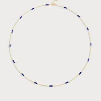 Forza Long Lapis Chain Necklace