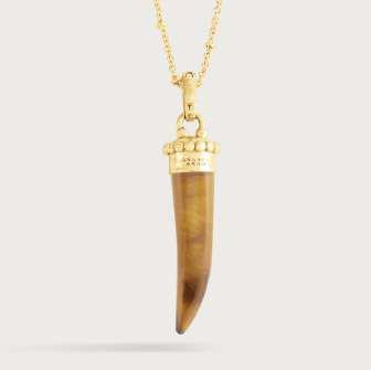 Forza Stone Horn Charm - Tiger Eye