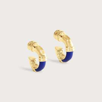 Forza Huggie Hoop Earrings - Lapis