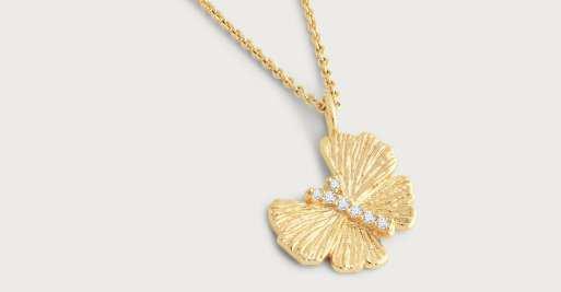 Butterfly Gold Necklace