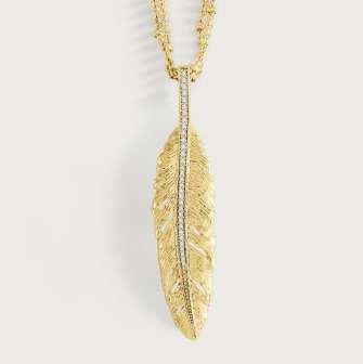 K GOLD PLATED BRASS, CRYSTAL Feather Pave Hoops