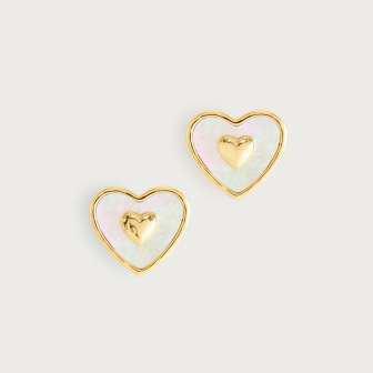 K GOLD PLATED BRASS Arrow Stud Earrings
