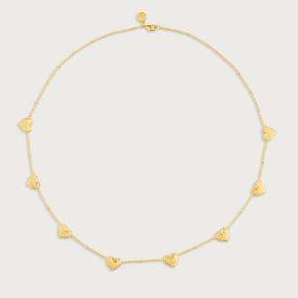 Heart Radiant Pearl Gold Charm