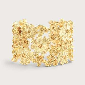 Wildflowers Wide Cuff Bracelet