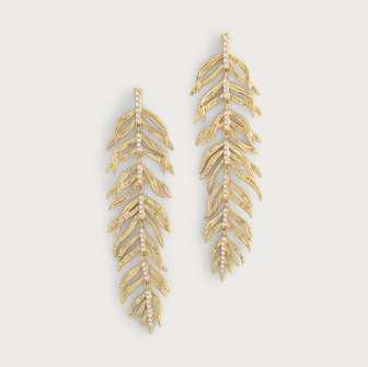 Palm Leaves Drop Earrings