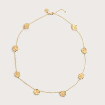 2cm W Coin Small Charm Bracelet