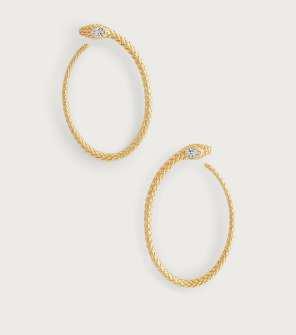 Serpent Hoop Earrings
