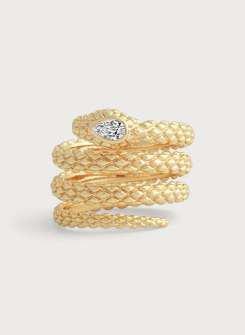 6cm W Serpent Wrap Ring