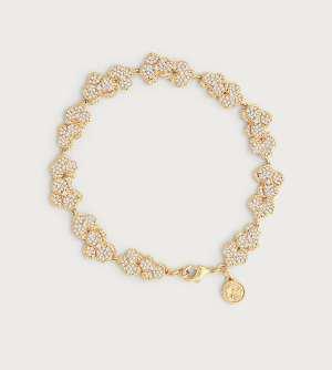 2cm W Orchid Pavé Tennis Bracelet (White)
