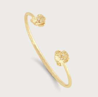 Orchid Gold Stud Earrings