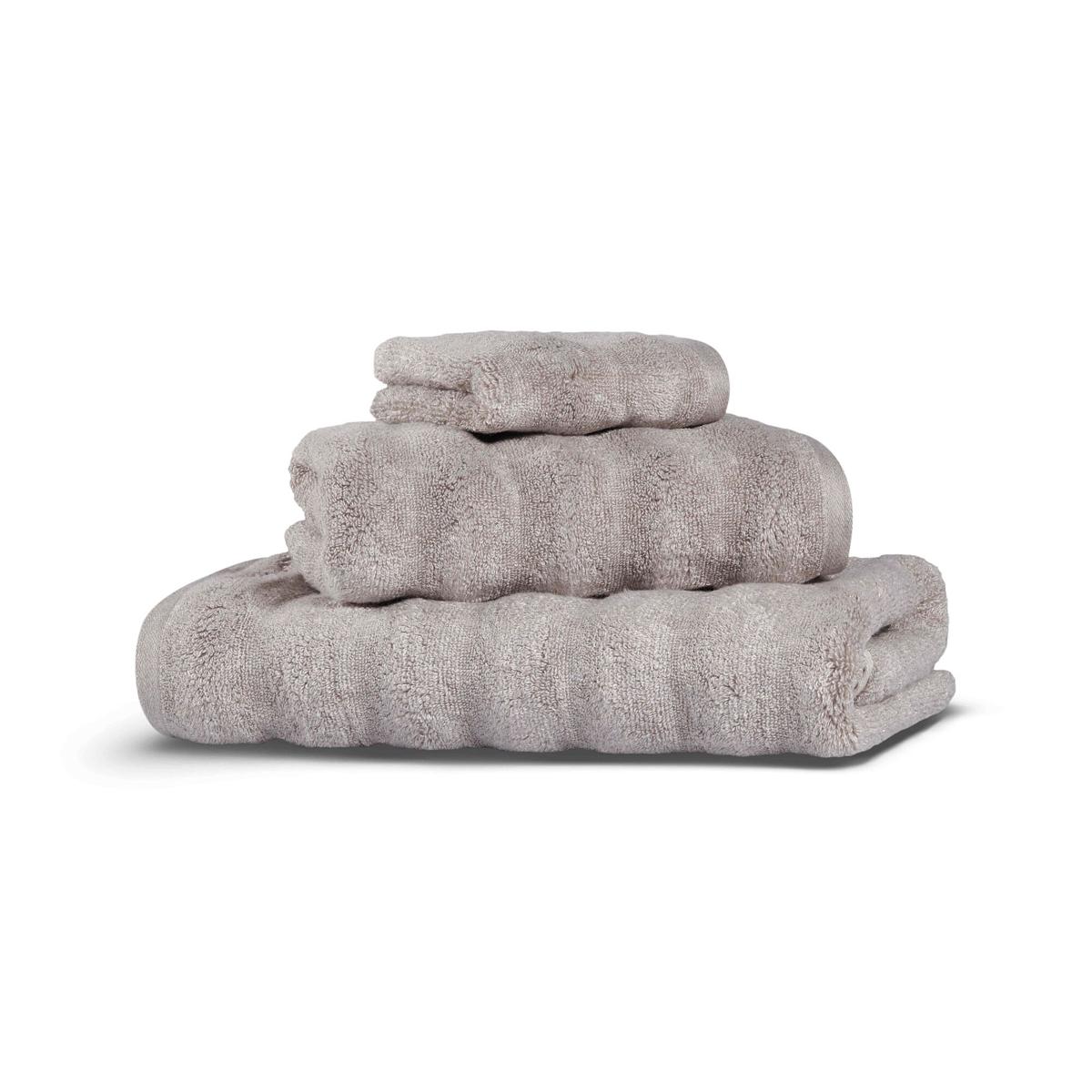 ASH RIBBED ORGANIC TOWEL