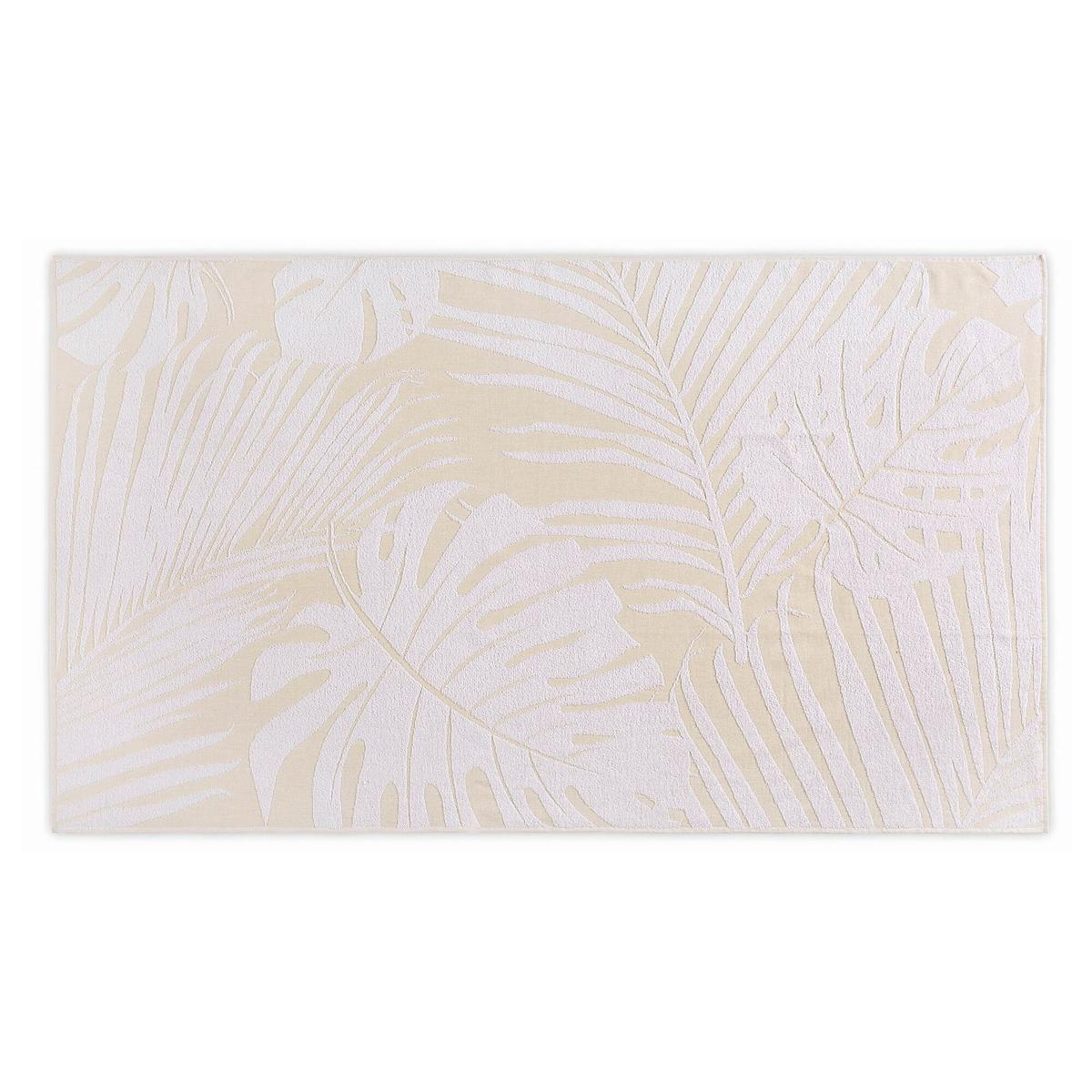 LEAVES ORGANIC JACQUARD BEACH TOWEL