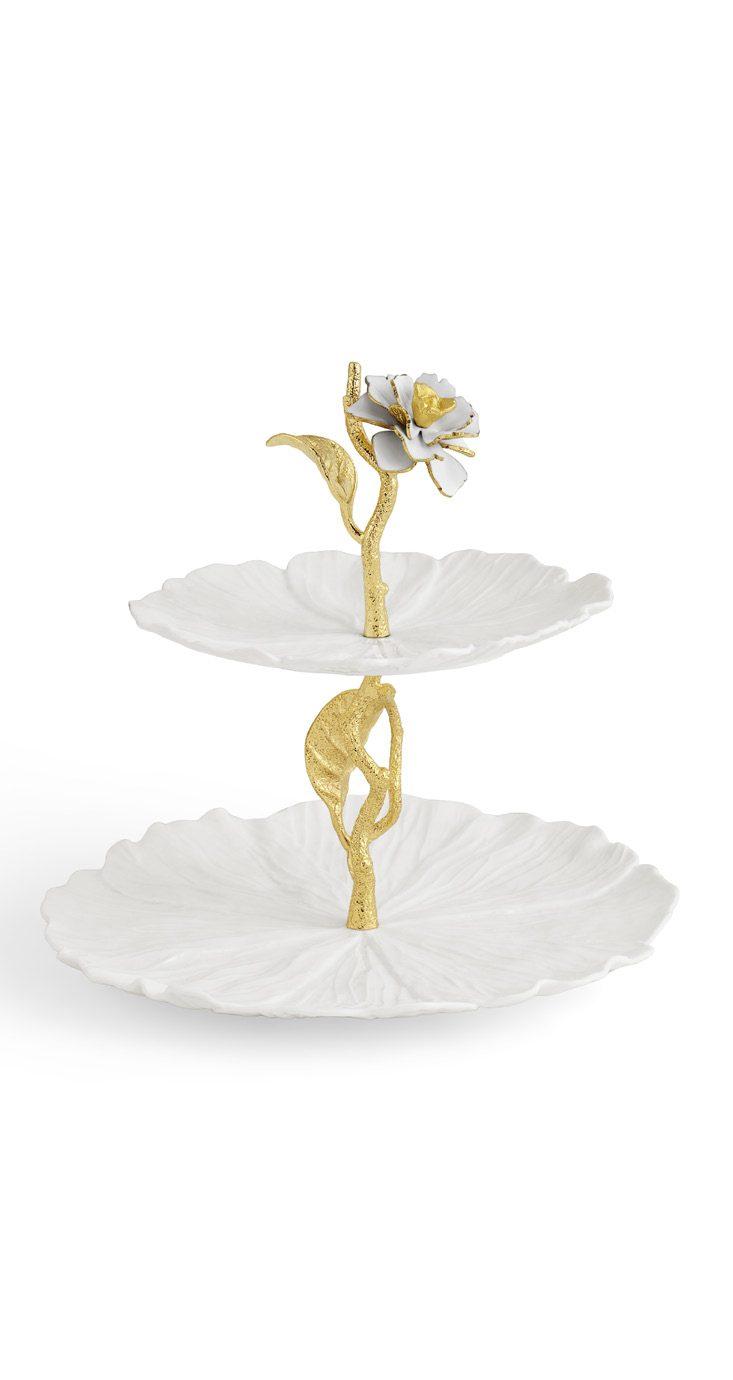 Porcelain Gardenia Teacup Set of 2